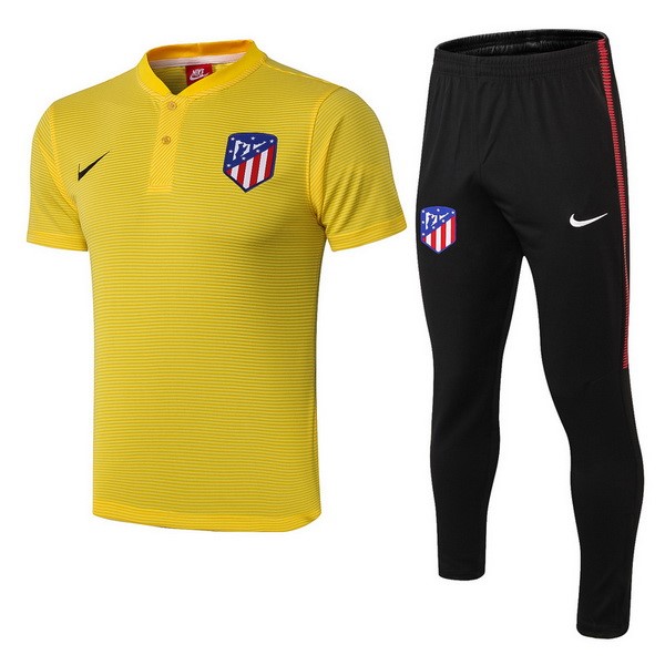 Polo Ensemble Complet Atletico Madrid 2018-19 Jaune